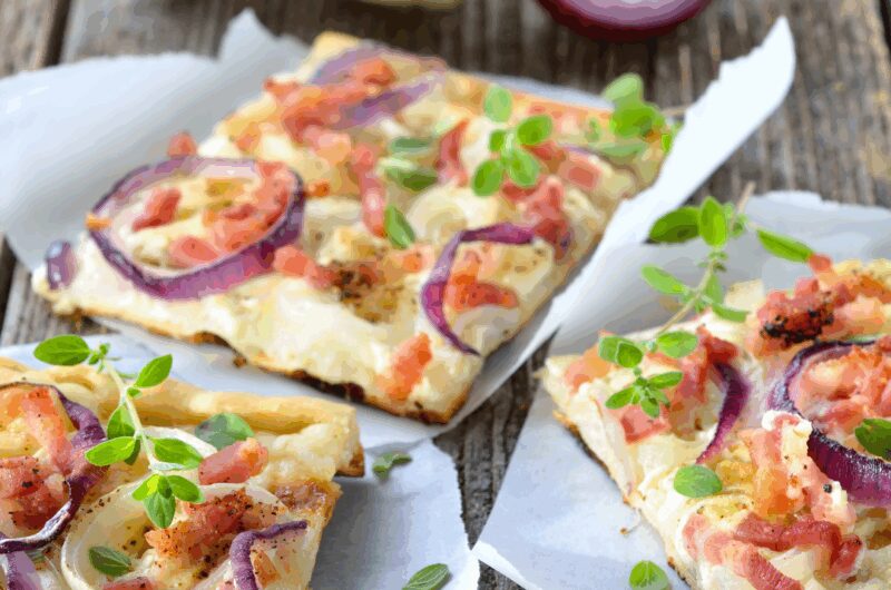 Flammkuchen auf dem Zauberstein / dem Ofenzauberer