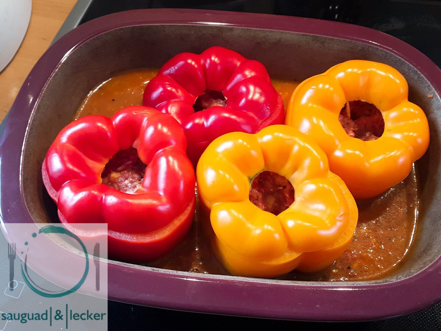 Gefüllte Paprikaschoten im Ofenmeister – klassisch &amp; lecker