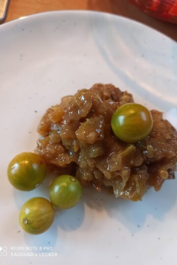 Chutney aus grünen Tomaten