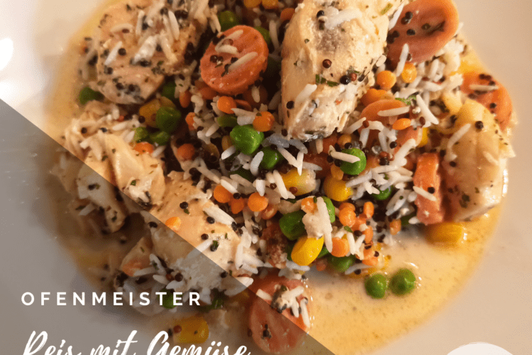 Reis mit Gemüse & Lachs