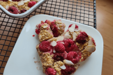 Baked Oats aus dem Airfryer, gesund, sättigend und super schnell fertig