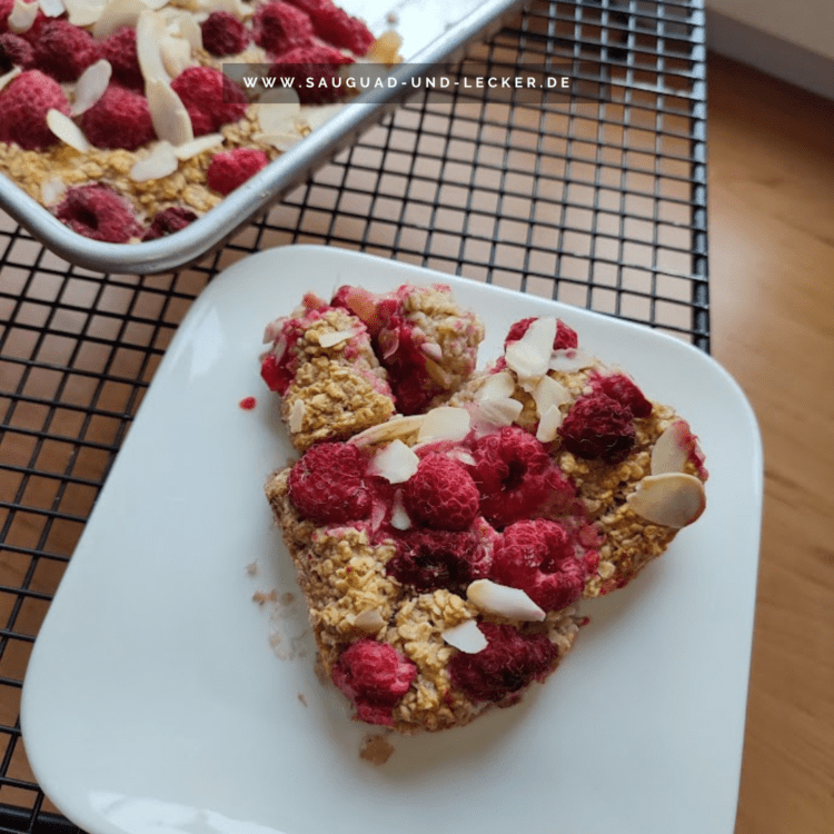 Baked Oats aus dem Airfryer, gesund, sättigend und super schnell fertig