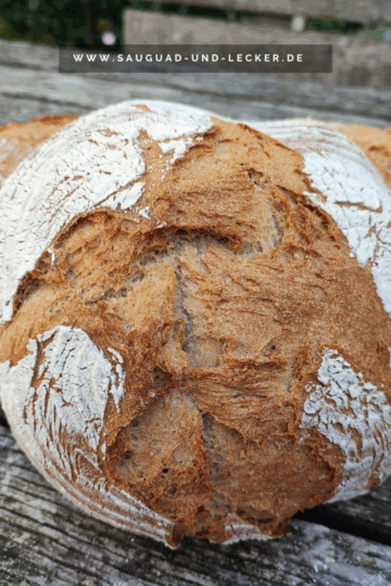 einfaches Krustenbrot selbst gebacken