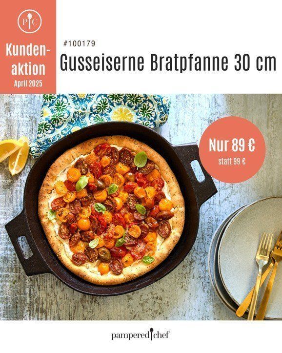 Gusseiserne Bratpfanne - April25