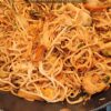 China-Nudeln aus der Pfanne